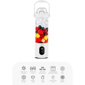 Resim Go İthalat ŞARJLI TAŞINABİLİR SMOOTHİE BLENDER 700MLBUZ KIRMA - ÇELİK BIÇAK MANYETİK ŞARJ 150W 4500mA 