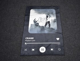 Resim Yeni Lüks Dekoratif Crank Playboi Carti Tasarım Digital Baskı Makine Halısı 7122 