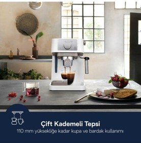 Resim Delonghi Stilosa EC260.W Manuel Espresso Kahve Makinesi 