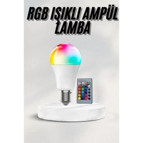 Resim SHC4200 Akıllı Rgb LED Ampul LED Uzaktan Kumandalı Renk Değiştiren Ampul 