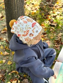 Resim Unisex Forest Ponpon Orta Kalın Kaşkorse Bere - 1-2 Yaş 