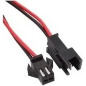 Resim Sanec 2,5mm Jst Sm 2pin Siyah Seyyar Kablolu Konnektör Dişi Erkek Takım 10CM+10CM - 0,25MM 