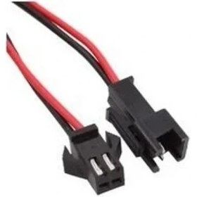 Resim Sanec 2,5mm Jst Sm 2pin Siyah Seyyar Kablolu Konnektör Dişi Erkek Takım 10CM+10CM - 0,25MM 