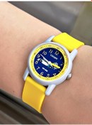 Resim Cockpit Sarı Renk Araba Desenli Erkek Çocuk Kol Saati 