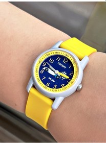 Resim Cockpit Sarı Renk Araba Desenli Erkek Çocuk Kol Saati 