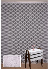 Resim Baklava Model Beyaz Renk Baklava Model Beyaz Renk Hazır İp Perde 300 245 Beyaz 