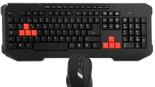 Resim Everest Km-9670 Siyah Kablosuz Oyun Q Multimedia Klavye + Mouse Set 