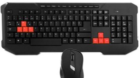 Resim Everest Km-9670 Siyah Kablosuz Oyun Q Multimedia Klavye + Mouse Set 