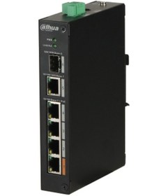 Resim DAHUA PFS3106-4ET-60-V2 4FE PoE Port (60W), 1GE Uplink,1xSFP Endüstriyel Switch 