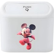 Resim Sunshine022 Pembe Disney Mickey Arabalar Icin Tasinabilir Dayanikli Kucuk Cop Kutusu 