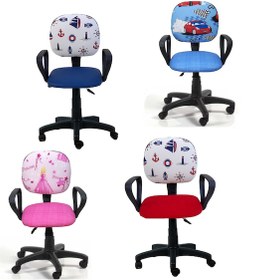 Resim Depolife Çocuk Genç Odası Bilgisayar Ders Çalışma Ofis Koltuğu Telerlekli 