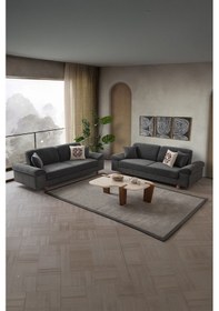 Resim Armada 3+3 Koltuk Takımı Antrasit Antrasit 