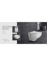 Resim Dura Zeugma Asma Klozet Kanallı Ve Yavaş Kapanır Kapak Diğer 