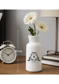 Resim Bk Gift Kişiye Özel İsimli Seramik Vazo-3, Ev Hediyesi, Ofis Hediyesi, Sevgiliye Hediye Kobitmeyencom35078 Bk Gift 