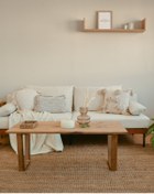 Resim Woodart Ahşap Doğal Masif Orta Sehpa 