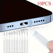 Resim 10'lu Mini Temizlik Fırça Seti - Taşınabilir, Dayanıklı & Esnek Telefonlar, Klavyeler, Duşlar & Daha Fazlasının Detaylı Temizliği İçin - Çiziksiz, Toz Geçirmez Kıllar 