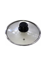 Resim Cem Tencere Tava Sahan Teflon Granit Için Cam Kapak 24 Cm 