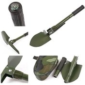 Resim Orcamp Portatif Çantalı Pusulalı Katlanabilir Kazma Kürek Seti Haki 