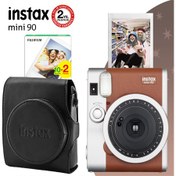 Resim Instax Neo 90 Classic Fotoğraf Makinesi - Çanta - 20'li Film Seti Siyah 