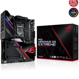 Resim ASUS Rog Maximus Xıı Extreme Intel Z490 10.nesil Lga1200 Ddr4 128gb 4800mhz M.2 Extended Anakart 