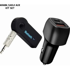 Resim Toptan Bulurum Araç Içi Bluetooth Müzik Kiti + Typec Pd Araç Şarjı Seti 