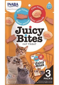 Resim Inaba Juicy Bites Balıklı ve İstiridyeli Kedi Ödül Maması 3 x 33 G 