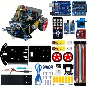 Resim DIY Akıllı Araba Kiti 2WD Robot Araba Arduino IR Kontrol Ultrasonik Modül İnce Kit Öğrenme Robotik ile Kılavuz, Robotik Projeler, Eğitici Robotik, Etkileşimli Robotik, Kompakt Robotik, Yüksek Kaliteli Bileşenler, Hassas Mühendislik, Robotik Kiti, Robotik Hobileri, Robotik Tutkunları, Okul, Bilim, Anatomi, Arduino Kiti 