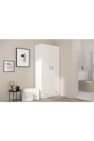 Resim Tdesigno Tdesıgno Selin Giyinme Dolabı - Çok Amaçlı Dolap - Gardırop 80 Cm Beyaz 