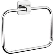 Resim Tema Banyo Kare Yuvarlak Havluluk 71708 Krom 