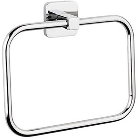 Resim Tema Banyo Kare Yuvarlak Havluluk 71708 Krom 