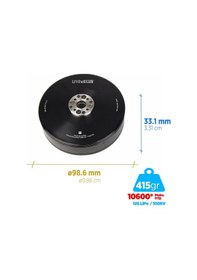 Resim T-motor U Power Type U10 Iı 100kv Brushless Fırçasız Uav Motor Multikopter Multi-rotor Quadcopter Hexacopter Drone Motoru 