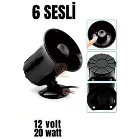Resim CEYLAN ADAM Alarm Sireni 6 Değişik Sesli 