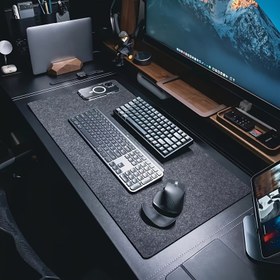 Resim Büyük Boy Keçe Mouse Pad, Kaymaz Keçe Masa Paspası / Masa Pedi Koruma / Ofis Keçe Masa Mat / Klavye Pedi 