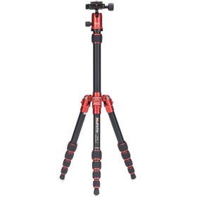 Resim Mefoto A0350Q0R Backpacker Travel Tripod Kit (Red) 