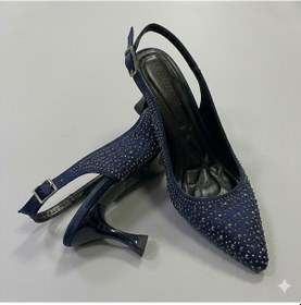 Resim Kindep Özmaçan Damla Taş Detaylı Burnu Kapalı Kadın Topuklu Abiye Ayakkabı Laci 