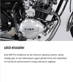 Resim Kuba Çita 50-r Pro Motosiklet Kırmızı 