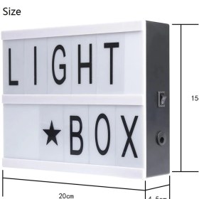 Resim A5 LED Işıklı Yazı Panosu Lightbox - Lisinya 