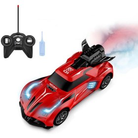 Resim Bn56 Uzaktan Kumandalı Şarjlı Duman Atan Oyuncak Araba 18 Cm Kırm 