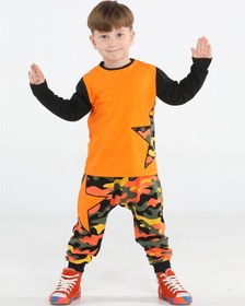 Resim Casabony Star Kamuflaj Baggy Pantolon + T-shirt Takım-renkli Çok Renkli 