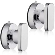 Resim Adet Vantuzlu Kapı Kolu, Vantuzlu Çekme Kolu Çekmece Dolabı Buzdolabı Cam Kapısı Güçlü Vantuzlu - Gümüş 