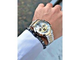 Resim Bentini Erkek Fonskiyonlu Takvimli Lüks Saat 