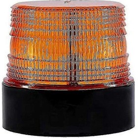 Resim Arabalar İçin Manyetik Acil Durum Işığı 12v Led Kablosuz Flaş Turuncu Yanıp Sönüyor. 