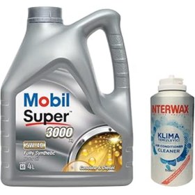 Resim Epatim Mobil Super 3000 X1 5W40 Motor Yağı 4 L + 03047 İNterwax Klima Temizleyici 