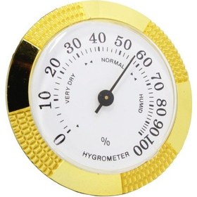 Resim Angelo Puro Kutusu Humidor Nemölçer Higrometre 5 CM Gold 