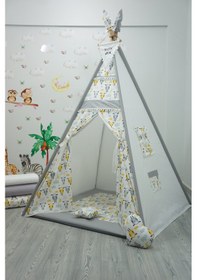 Resim Kızıldereli Oyun Çadırı Sabitlenebilir Büyük Boy Gri 