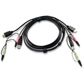 Resim ATEN 2L-7D02UH 1 8M USB HDMI KVM CABLE 