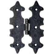 Resim Skygo Antika Tarz Dekoratif Pirinç Lale Menteşe - 104x77 mm, Oksit 