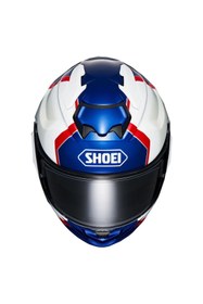 Resim Shoei Gt-air 3 Realm Kapalı Motosiklet Kaskı Beyaz - Mavi - Kırmızı 