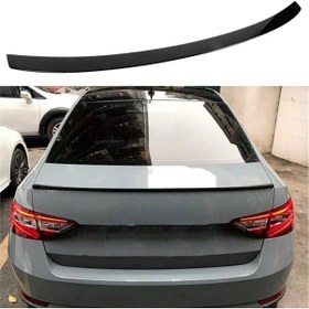 Resim Skoda Suberb Bagaj Üstü Piano Black Spoiler 2015-2019 İthal 