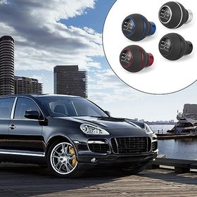 Resim Rahat ve Dayanıklı Teçhizat Evrensel Araba Vites Topuzu Güvenilir Değiştirme Hızı 5 Hız Kolay Kurulum Maçı, Siyah 